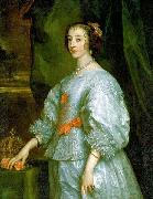 Anthony Van Dyck Queen Henrietta Maria, London 1632 painting